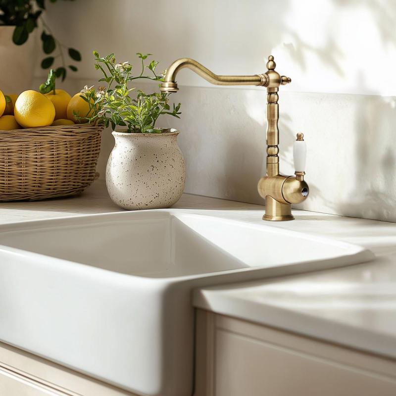 Franke Particolare Old England klassieke Keukenkraan brons 115.0028.205