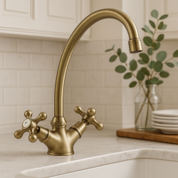 Nostalgische keukenkraan V1900 Brons