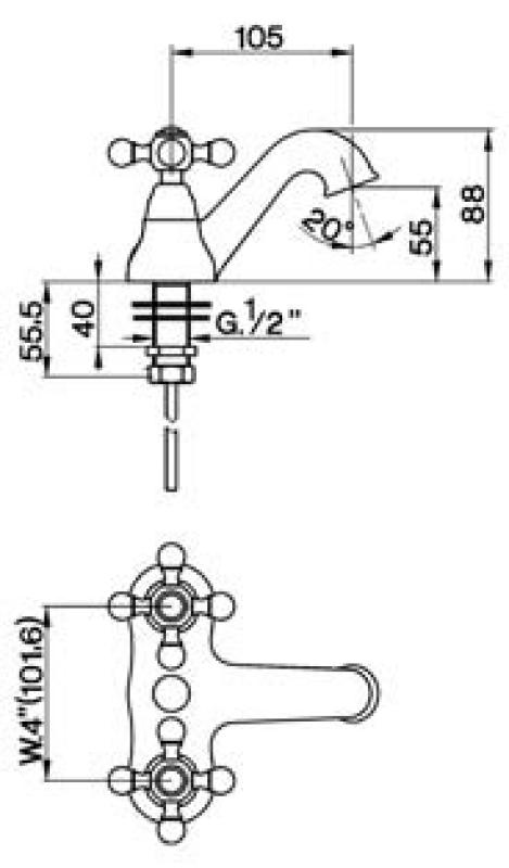 Cisal Arcana Wastafelmengkraan AR00095021 Chroom