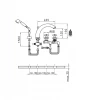 Huber Croisette 4-gats badrandkraan Thermostatisch Chroom/Goud CST760107G