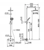 Huber Tratto Douchekolom met thermostaat chroom 890L.TT21.CR