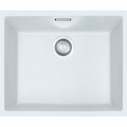 Franke Sirius 2 S2D 110.50 kunststof witte spoelbak 50x41cm onderbouw 125.0252.224