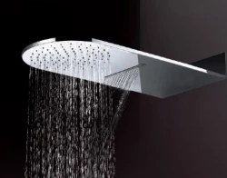 Blusani Shower regendouche met waterval 600x250mm chroom BS101601