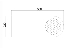 Waterevolution Clip muur regendouche chroom T964101