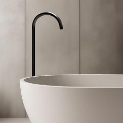 Waterevolution Flow baduitloop staand mat zwart T1673PR