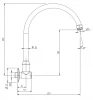 Zazzeri douchearm  265 mm chroom  2900BR01A00CRCR