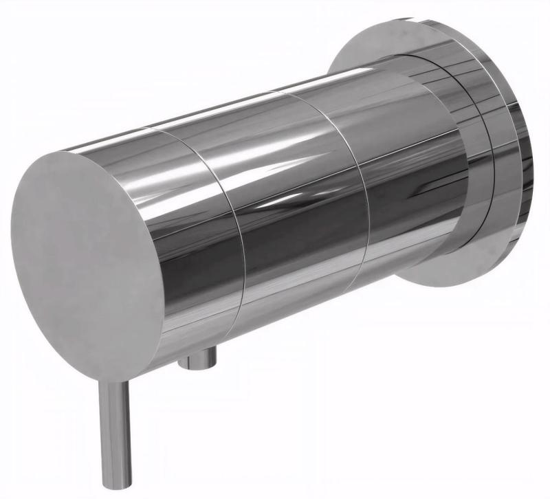 Waterevolution Flow inbouw douchethermostaat ronde rozet chroom T142TB01