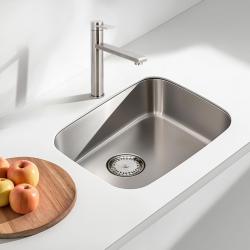 CARESSI Stainless steel eenhendel keukenmengkraan RVS volledig roestvrijstaal CA102I ECO 1208920620