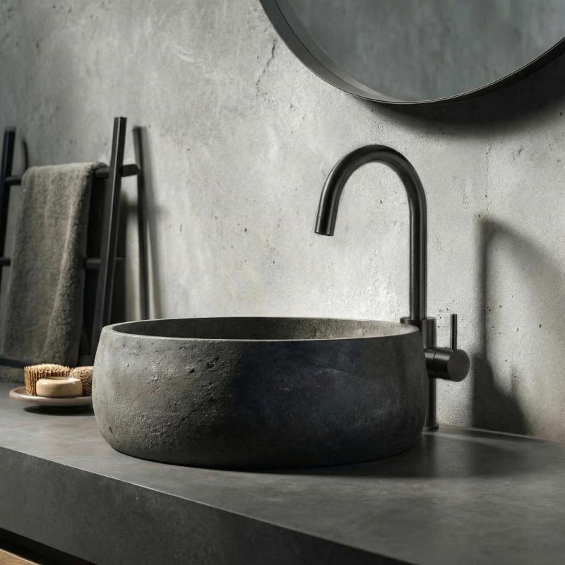 Waterevolution Flow wastafelkraan hoog model PVD gun metal T1121FUGME