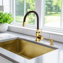 Luxe Inbouw keuken zeepdispenser PVD goud 1208952330