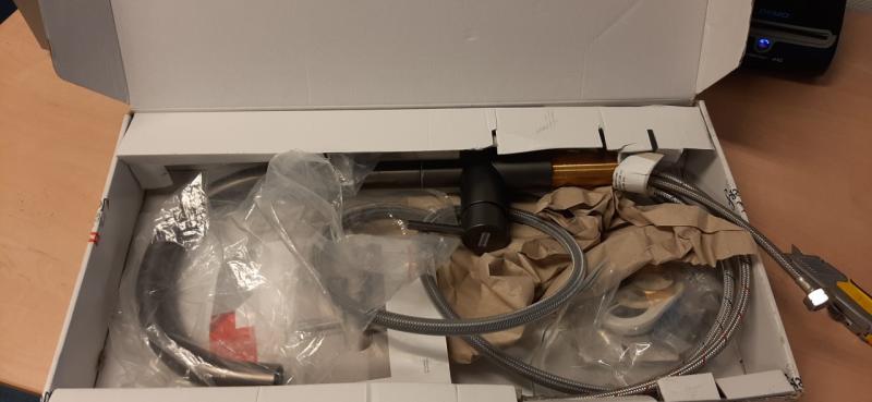 OUTLET Franke Keukenkraan Active Neo Gun Metal uittrekbare (krassen op uitloop)