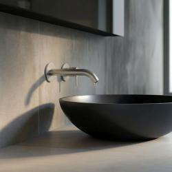 SB Round 316 inbouw wastafelmengkraan RVS 132mm