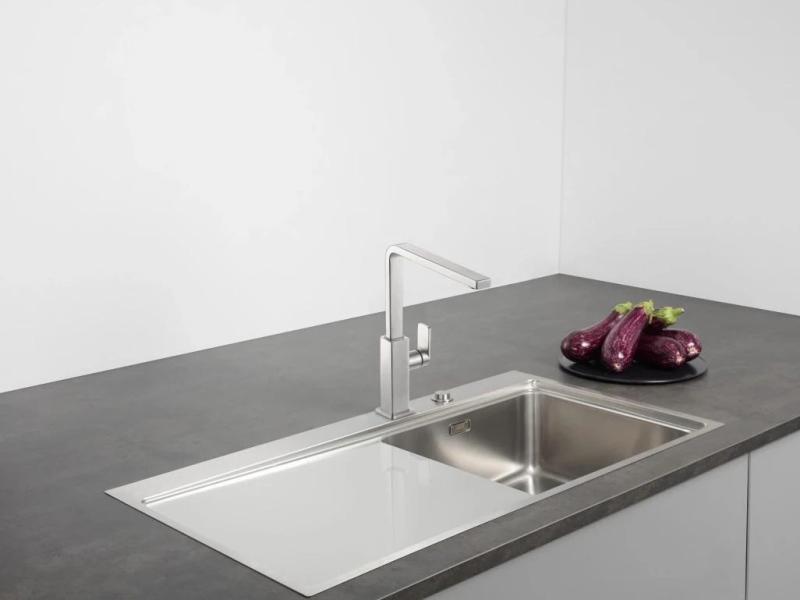 Franke massief rvs Keukenkraan Mythos met draaibare uitloop inox 115.0547.852