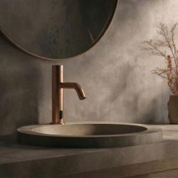 Waterevolution Flow elektronische wastafelkraan infrarood op batterijen Koper T110ECPE