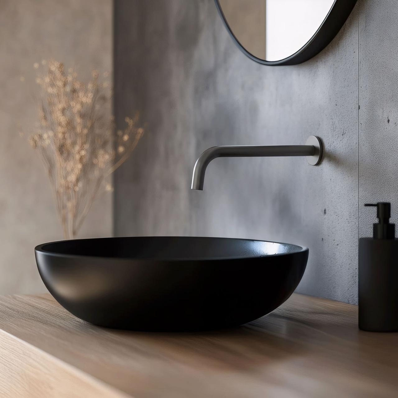 Waterevolution Flow afbouwdeel uitloop wastafelkraan 25 cm PVD gun metal T167525GME