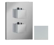 SB Universale Square Inbouw thermostaatkraan met 2 uitgangen mat wit 1208955146