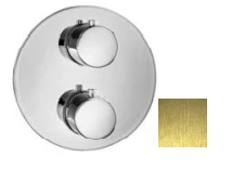 SB Universale Round Inbouw thermostaatkraan met 2 uitgangen PVD goud 1208955167