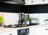 Aquadesign Industrial Profi Flex keukenmengkraan mat zwart met flexibele uitloop