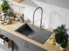 Aquadesign Industrial Profi Flex keukenmengkraan chroom met flexibele uitloop