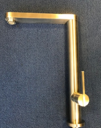 OUTLET Stainless steel eenhendel keukenmengkraan RVS volledig roestvrij staal showroommodel