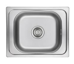 Ausmann Basic rvs opbouw spoelbak 50x40 cm inclusief sifon 1208956975
