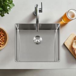 Lorreine 45SL1016 Slim spoelbak 45x40cm vlakinbouw RVS