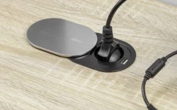 Indux Slide inbouw keukenstopcontact in werkblad met USB en stopcontact kleur rvs 1208957391