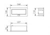 Indux Flip Medium stopcontact randaarde in het werkblad of bovenkast mat zwart met 3 stopcontacten 1208957433