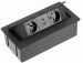 Indux Flip Medium stopcontact penaarde in het werkblad of bovenkast mat zwart met 2 stopcontacten en 2 USB opladers 1208957438