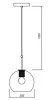 Decor Giglas bolvormige glazen hanglamp 8013