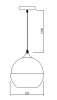 Decor Lender moderne hanglamp van metaal en glas 8389