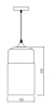 Decor Lender moderne hanglamp van metaal en glas breedte 130 mm 9300