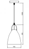 Decor Orient conisch metalen hanglamp zwart met contrasterende witte binnenkant 4475