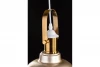 Decor Zenit metalen koepelvormige creme hanglamp met metallic afwerking 4871
