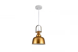 Decor Zenit metalen koepelvormige gouden hanglamp met metallic afwerking 4925