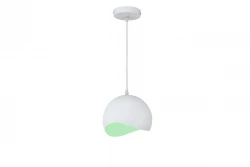 Decor Mavia bolvormige wit groene hanglamp 0917
