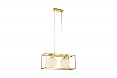 Decor Avelin hanglamp met gouden rechthoekig frame 2232
