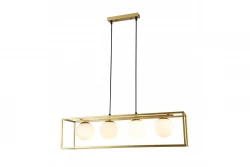 Decor Avelin hanglamp met gouden rechthoekig frame 80 cm 2287