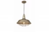 Decor Solen hanglamp industriele vorm met gouden rooster  36,5 cm 3703