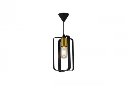 Decor Oxalis hanglamp met zwart metalen frame in geometrische vorm 13 cm  3185