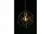 Decor Rosa gouden geometrische hanglamp bestaande uit 2 messing kubussen 3376