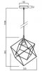 Decor Rosa gouden geometrische hanglamp bestaande uit 2 messing kubussen 3376