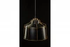Decor Goa zwarte hanglamp met decoratief gouden frame 3499