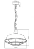 Decor Lars zwarte hanglamp met industrieel zwart rooster 36 cm 2295