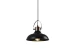 Decor Mees zwart metalen hanglamp met kapbevestiging in petroleumlampvorm 2363