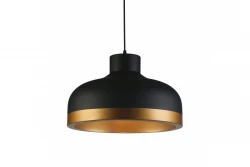 Decor Goldi zwart gouden moderne hanglamp 42 cm 4113