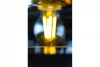 Decor Marite hanglamp zwart goud getint glas 26 cm 7085