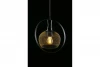Decor Xalis hanglamp zwarte draadkap met metalen rand 30 cm 7214
