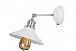 Decor Loret verstelbare witte wandlamp met schakelaar 20 cm 8267