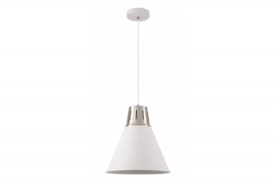 Decor Gianni stijlvolle wit zilveren hanglamp 32 cm 8150